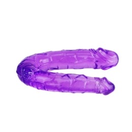 BAILE - DOUBLE DILDO IN LILAC FLEXIBLE JELLY 2