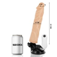 BASECOCK - REALISTIC VIBRATOR REMOTE CONTROL FLESH 21 CM