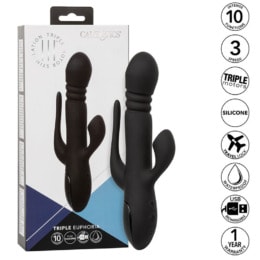 CALEXOTICS - VIBRATOR TRIPLE EUPHORIA BLACK 2