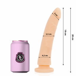 DELTA CLUB - TOYS NATURAL DILDO MEDICAL SILICONE 20 CM -O- 4 CM
