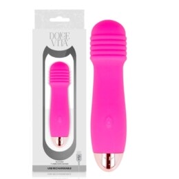 DOLCE VITA - RECHARGEABLE VIBRATOR THREE PINK 7 SPEEDS 2