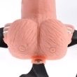 FETISH FANTASY SERIES – ADJUSTABLE HARNESS REMOTE CONTROL REALISTIC PENIS WITH RECHARGEABLE TESTICLES AND VIBRATOR 15 CM 4