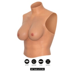 HIDDEN DESIRE - ALTER EGO WEARABLE BREAST SHIRT D-CUP FLESH 2