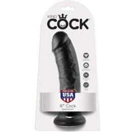 KING COCK - 8 DILDO BLACK 20.3 CM 2