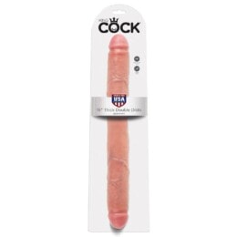 KING COCK - THICK DOUBLE DILDO FLESH 40.6 CM 2