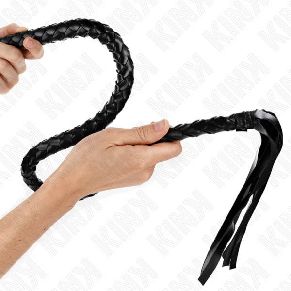 KINK - SNAKE WHIP WITH BLACK HAND RING 65 CM 2