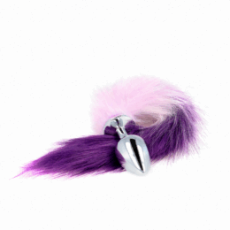 KINK - ANAL PLUG SIZE L 10 X 4 CM WITH SYNTHETIC TAIL 40 CM PURPLE 2