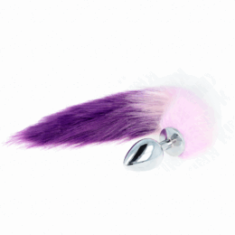 KINK - ANAL PLUG SIZE L 10 X 4 CM WITH SYNTHETIC TAIL 40 CM PURPLE