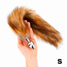 KINK - ANAL PLUG SIZE S 7 X 3 CM WITH SYNTHETIC TAIL 40 CM BROWN 2