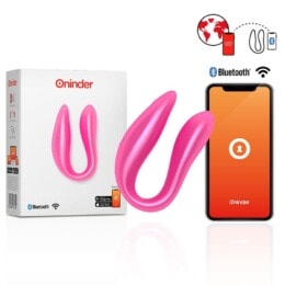 OninderΒ - Lisboa G-spot & Clitoral Stimulator Pink - Free App