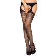 PASSION – TIGHTS WITH GARTER BS002 BLACK
