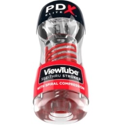 PDX ELITE - STROKER VIEWTUBE 2 SPIRAL COMPRESSION TRANSPARENT 2