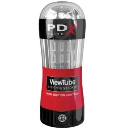 PDX ELITE - STROKER VIEWTUBE CONTROL SUCTION TRANSPARENT 2