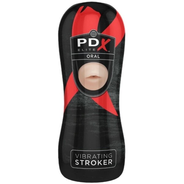 PDX ELITE - VIBRATING ORAL STROKER 3