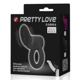 PRETTY LOVE - COBRA VIBRATOR RING BLACK 2