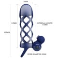 PRETTY LOVE - GIANN VIBRATOR RING WITH SILICONE SHEATH BLUE 4
