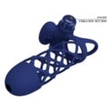PRETTY LOVE - GIANN VIBRATOR RING WITH SILICONE SHEATH BLUE 5