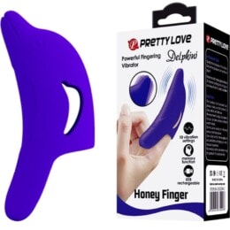 PRETTY LOVE - DELPHINI POWERFUL DARK BLUE FINGER STIMULATOR 2