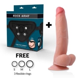 ROCKARMY - HARNESS + DUAL DENSITY LEOPARD 23CM 2