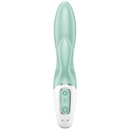 SATISFYER - AIR PUMP BUNNY 5+ INFLATABLE RABBIT VIBRATOR APP GREEN 2