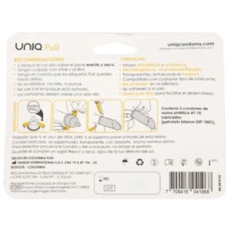 UNIQ - PULL LATEX FREE CONDOMS WITH STRIPS 3 UNITS 2
