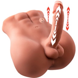 XISE - BERTLETT DILDO ASS REALISTIC DILDO AND ANUS MASTURBATOR FRONT POSITION WITH THRUSTING 18 CM