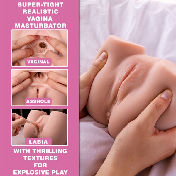 XISE - CONNIE BACK MASTURBATOR VAGINA AND ANUS REALISTIC MULTIPOSITION WITH VIBRATION 6